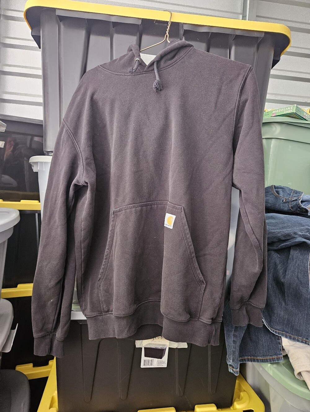Carhartt Mens Sweatshirt Size M Hoodie Black